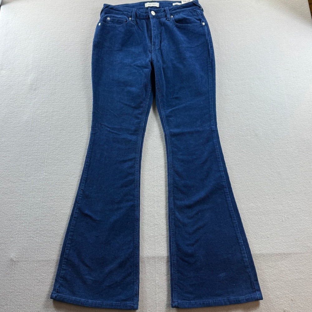 Cleo + Wolf Corduroy Pants Womens 28/32 Indigo High Rise Bootcut 29x31